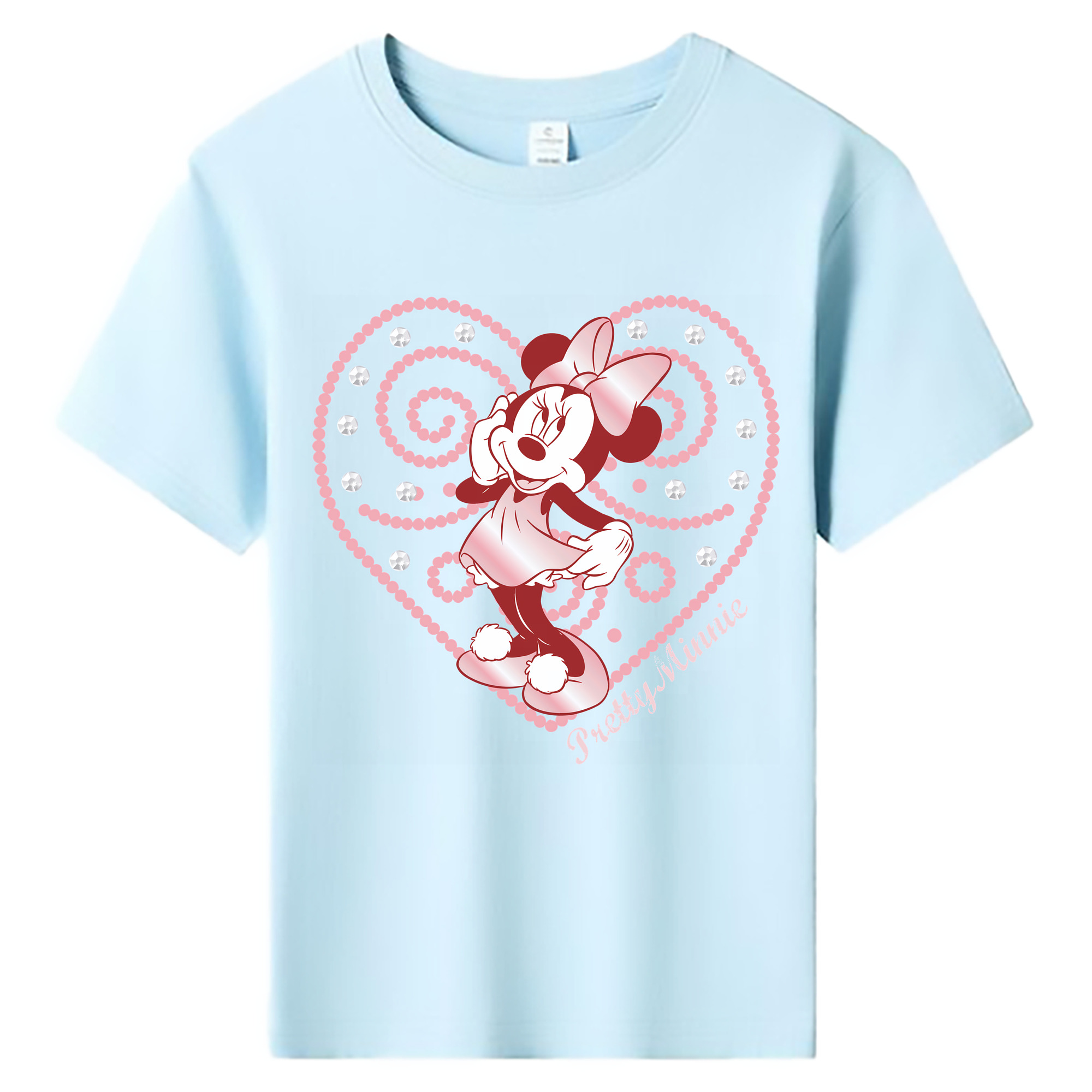 （画像用） ミッキーマウス Mickey Mouse 綿100％キッズTシャツ（フロントプリント）